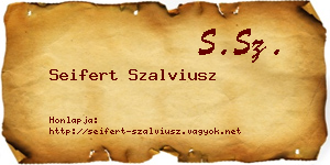 Seifert Szalviusz névjegykártya